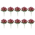 thumbnail image 1 of Souew 10 Bunches Of Scarlet Artificial Chrysanthemums Scarlet, 10 Bundles Artificial Sunset Chrysanthemum Flowers for Outdoor Decoration – Fade Proof Realistic Flowers for Garden Patio and Porch,, 1 of 8