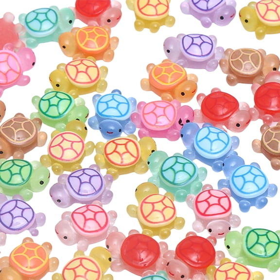 Souew 100 Glow-In-The-Dark Turtles, 100 Turtle Simulation Ornaments – Diy 3D Simulation Decor