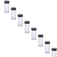 thumbnail image 1 of Souew 12 Pcs Clear Plastic Storage Tubes With Black Lids 1.8X5.6Cm, Empty Beads Containers Small Test Bottles For Craft Supplies & Jewelry Organization, 1 of 5