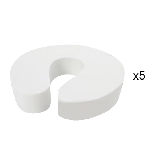 Souew B-aby Proof Door Finger Pinch Guard, 5 Pack Extra Soft Foam Door Slam Stopper, Reusable B-aby Finger Protector Door Prop for Chlid Safety Home Use
