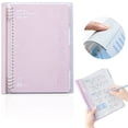 thumbnail image 1 of Souew B5 Soft Cover Loose Leaf Notebook, Pink 10×8In Detachable Lined Journal, 60 Sheets 180° Flat Lay Notebook For Students S-Chool Study, 1 of 6