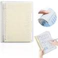 thumbnail image 1 of Souew B5 Soft Cover Loose Leaf Notebook, Yellow 10×8In Detachable Lined Journal, 60 Sheets 180° Flat Lay Notebook For Students S-Chool Study, 1 of 6