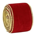thumbnail image 1 of Souew Christmas Velvet Ribbon, 6Cm X 2M, Red, Festival Decorative Ribbons and Happiness Packaging Wrapping Wedding Decoration, 1 of 7