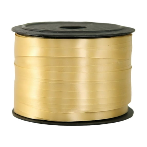 Souew Decorative Ribbons, Gift Wrapping Balloon Silk, Gold, Elegant 0.5Cm X 100 Yards Ribbon for Wedding Decor Wrapping & Crafts