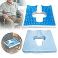 thumbnail image 1 of Souew Gel Seat Cushion With Gray Cover, Ergonomic Anti Pressure Tailbone Cushion, Breathable Fiber Material For Relief, Fits Wheelchair Office Chair Car Seat, 1 of 8