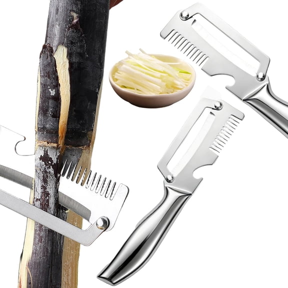 Souew Multi Functional Stainless Steel Vegetable Peeler, Sharp Blade With Wooden Non Slip Handle, Bottle Opener, Easy Peel For Potatoes Pumpkins Fruits Vegetables Kitchen Gadget