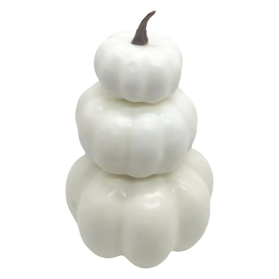 Souew Simulation Stacking Pumpkin Model White,