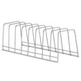 thumbnail image 1 of Souew Stainless Drawer Dish Rack 8 Bowl Capacity Kitchen Drain Organizer In Storage for Bowls/Plates Cabinet/Dishwasher Compatible Utensil Rack,Silver,12*29.5Cm, 1 of 8