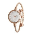 thumbnail image 1 of Souew Women Analog Quartz Watch Rose Gold with Glitter Bracelet Quartz Wristwatch for Female Student, 1 of 8