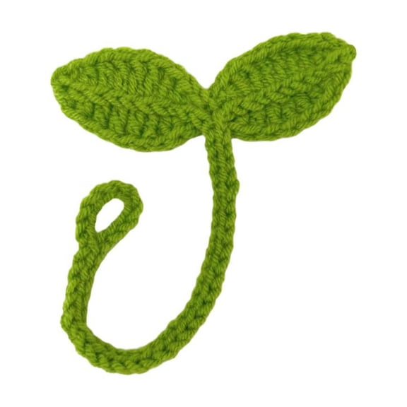 Soug Creative Knitted Crochet Leaf Sprout Data Cable Strap Handmade Craft Gift Lot F3 New