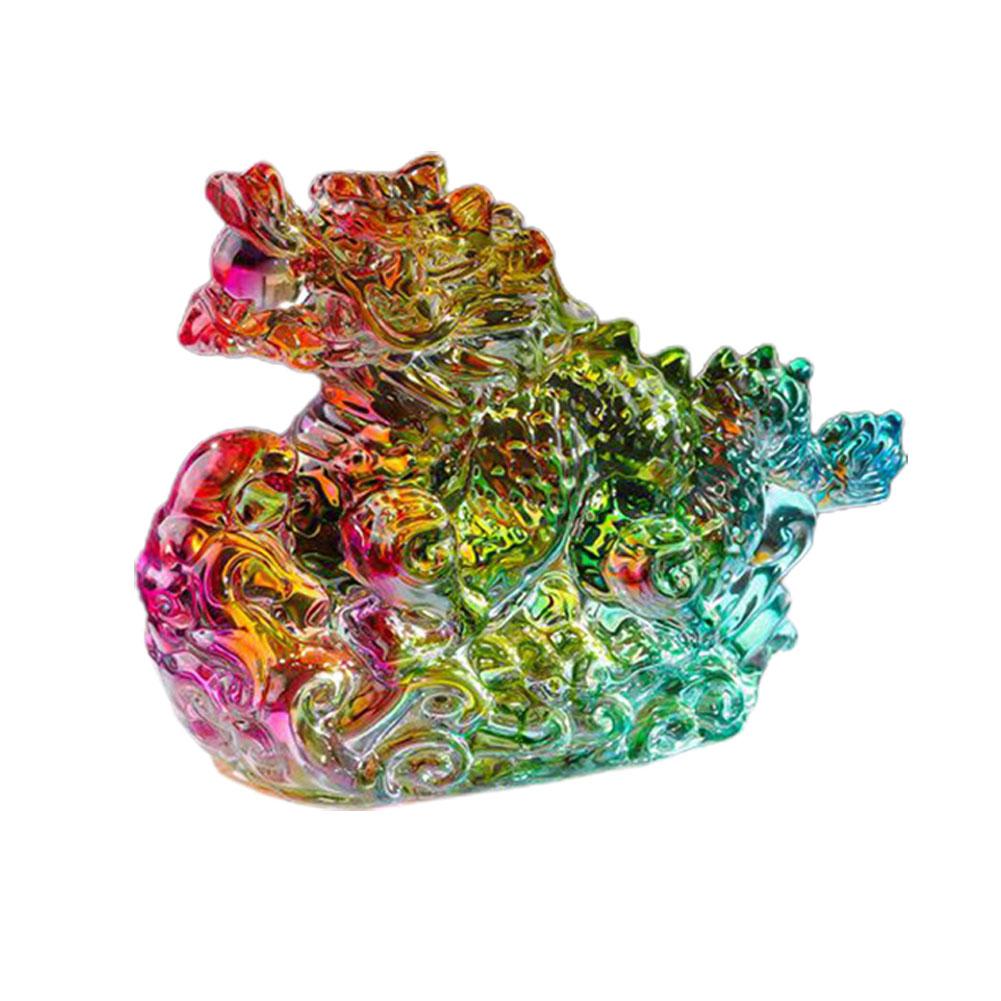 Soug EKIDAZB Fengshui Crystal Dragon Figurine,Hand Blown Glass Dragon