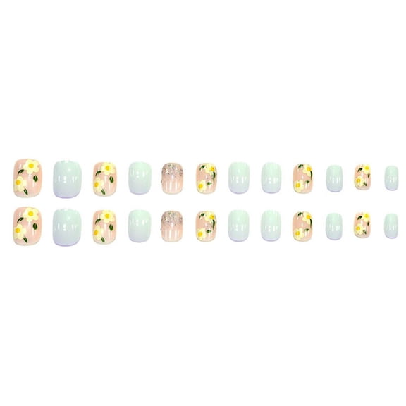 Soug Fake Nails Set With Glue French Finger Nail Art False New