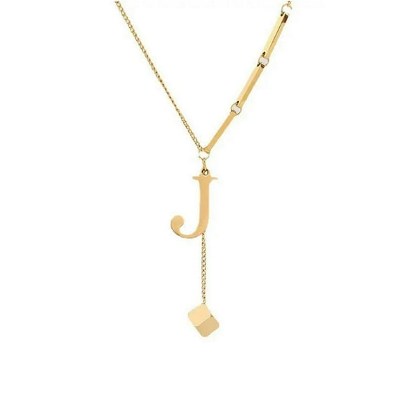 Soug Fashion Stainless Steel Letter Necklace For Women 26 Drop Necklace Letter New