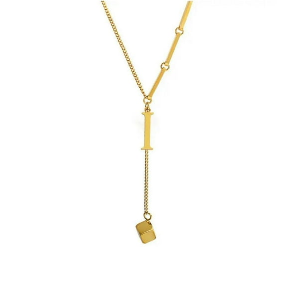 Soug Fashion Stainless Steel Letter Necklace For Women 26 Drop Necklace Letter New