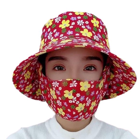 Soug Mens Womens Summer Bucket Boonie Hat Neck Cover Flap Sun Wide Brim Outdoor Cap New