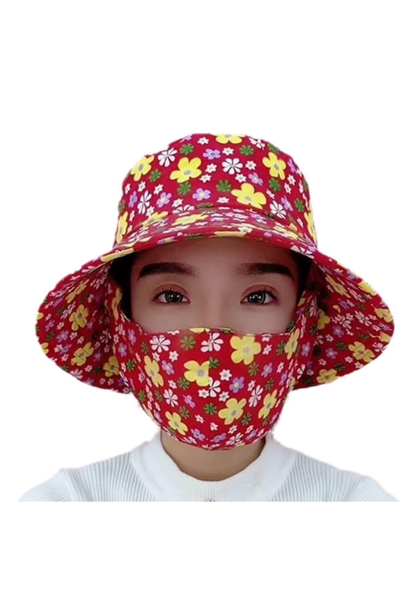 Mens Womens Summer Bucket Boonie Hat Neck Cover Flap Sun Wide Brim Outdoor Cap New