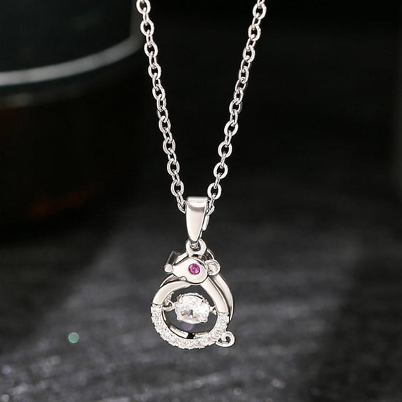 Soug Necklace Twelve Zodiacs Spirit Necklace Titanium Steel Neck Chain for Women: New