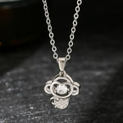 KITPIPI Soug Necklace Twelve Zodiacs Spirit Necklace Titanium Steel Neck Chain for Women: New