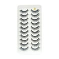 thumbnail image 1 of Soug New 3D Soft Wispy False Eyelashes 10 Pairs Fluffy Extensions J8 New, 1 of 9
