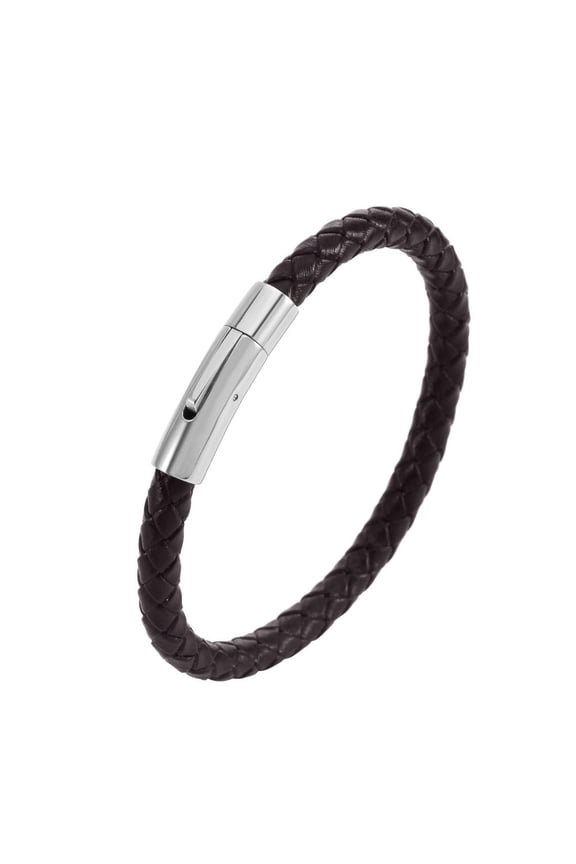 Soug Wbxfbo Braided Leather Bracelets,Wrap Braided Cuff Wristband Alloy Clasp Stackable Bracelets For Men/Women New