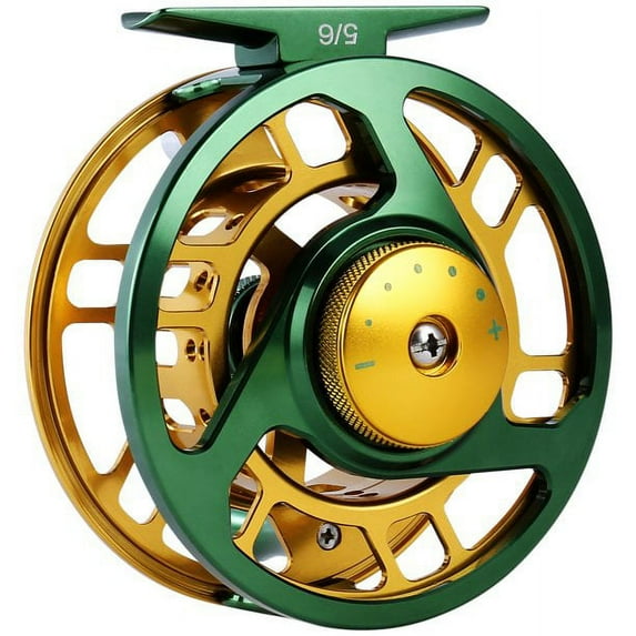 Sougayilang 5/6WT Large Arbor Fly Fishing Reel Light Weight Aluminum Fly Fishing Reels