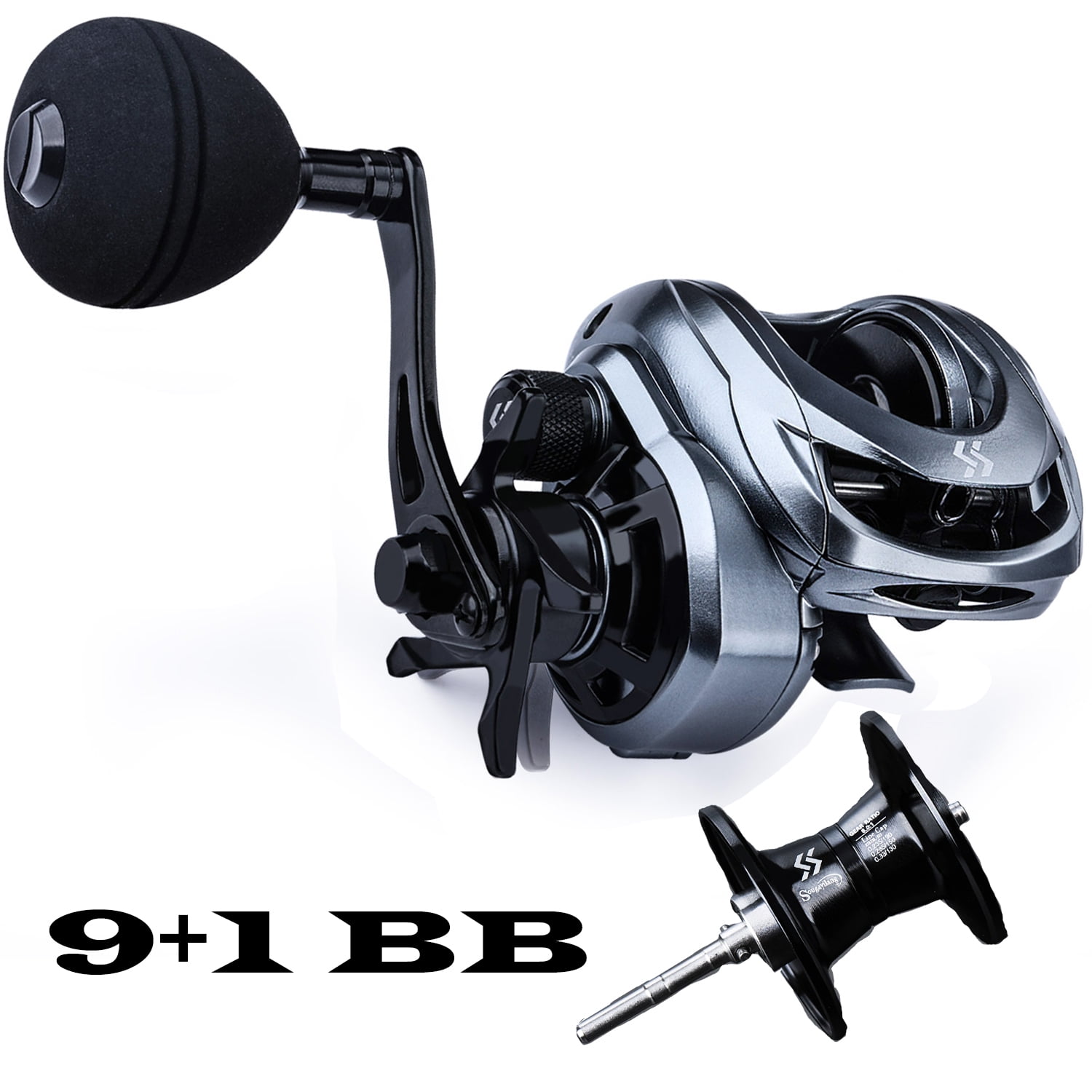 Sougayilang Baitcasting Fishing Reel, Saltwater, 9+1 Ball Bearings, 8.0:1 High Speed, Panther DG - Walmart.com Sougayilang Baitcasting Fishing Reel, Saltwater, 9+1 Ball Bearings, 8.0:1 High Speed, Panther DG - Walmart.com