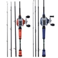thumbnail image 1 of Sougayilang Carbon Fiber 5' 10" - 7' 10" Baitcasting Fishing Rod & Reel Combo, 2-Piece Rod, 1 of 8