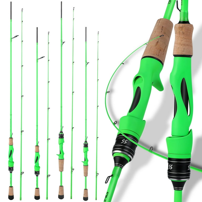 Sougayilang Casting/Spinning Rod 2 Pieces Carbon Fiber Sensitive Surf  Fishing Pole