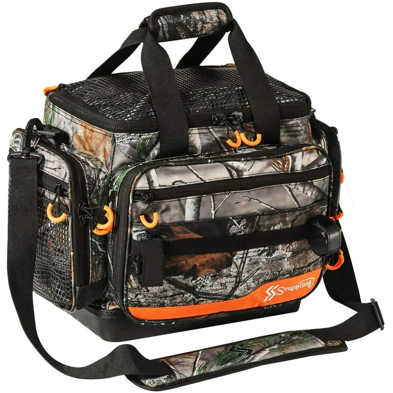 Sougayilang Fishing Tackle Bags - 100% Water-Resistant Fishing Gear Bags -  Portable Fishing Organizer Shoulder Satchel - Suitable for 3600 3700 Tackle  Box 