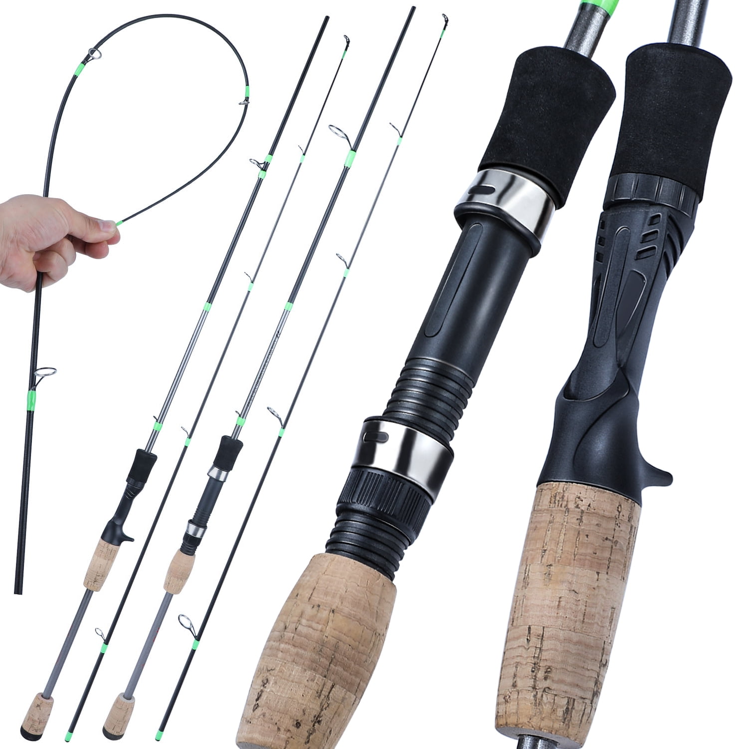 Sougayilang Spinning Combo, Stainless Steel Guides 2 Pieces