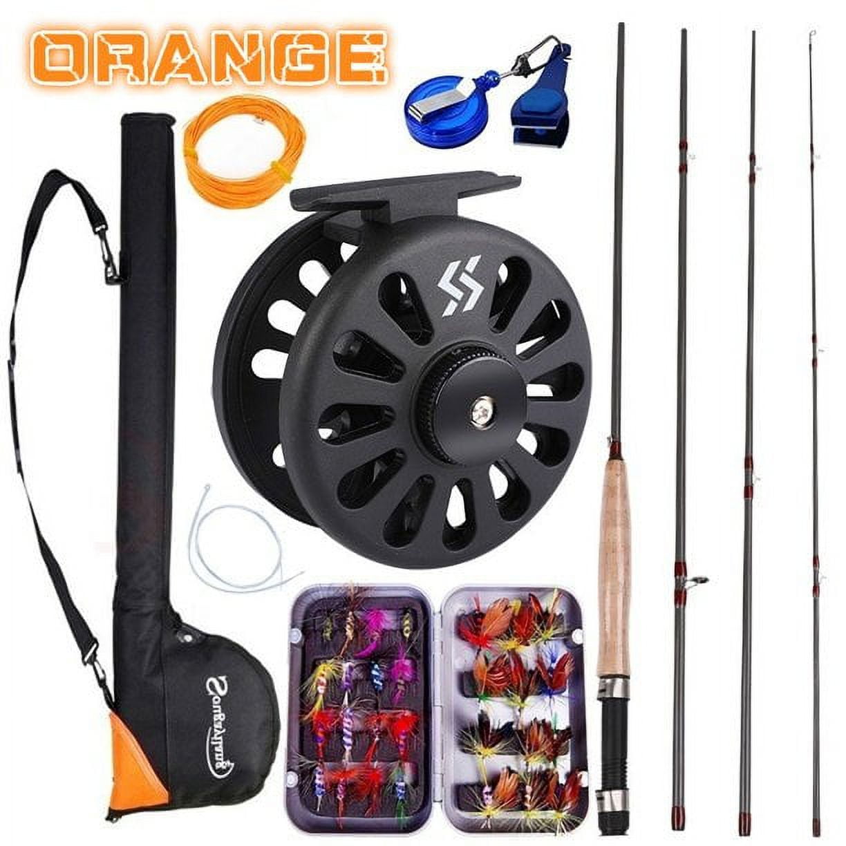 Sougayilang Fly Fishing Rod and Fly Fishing Reel Combos with Carrier Bag  Set - Complete Starter Kit 