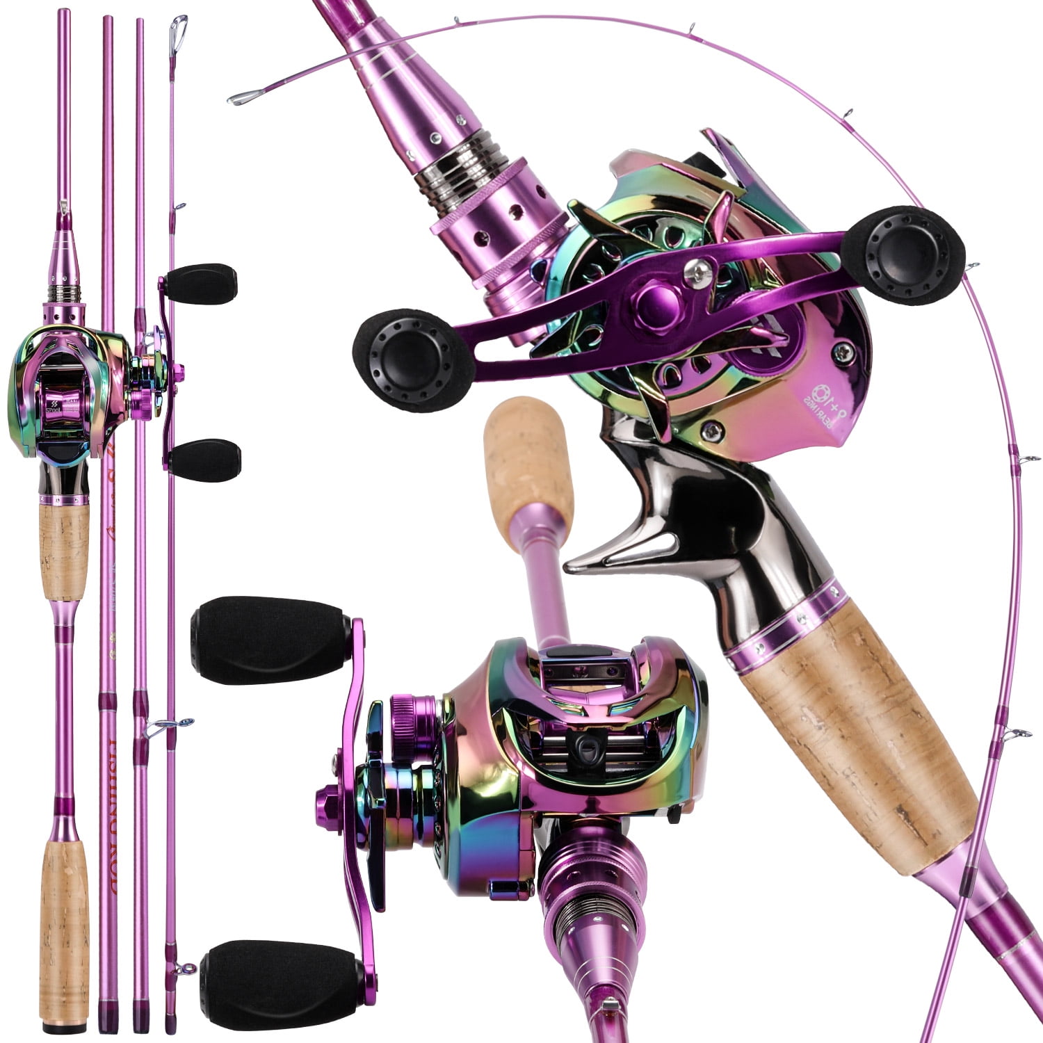 Sougayilang Spinning/Casting Fishing Rod and Reel Combo Carbon