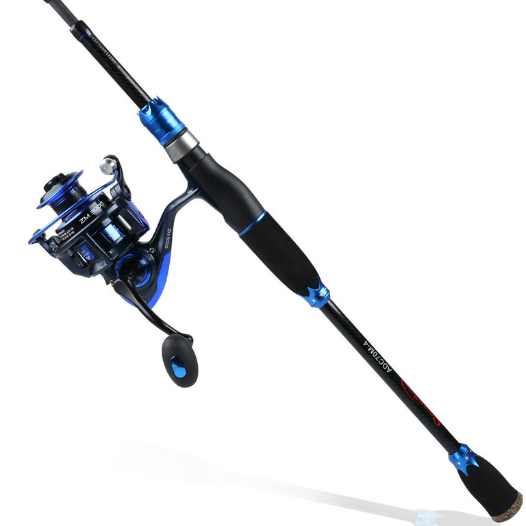 Sougayilang Spinning Fishing Combo Spinning Rod and Reel Fishing Set with  Ultra Smooth 13+1BB Fishing Reel