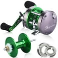 thumbnail image 1 of Sougayilang Trolling Fishing Reel 6+1BB 5.3:1 High Speed Ratio Strong Saltwater Sea Bait Casting Reel Max Drag 25kg, 1 of 7