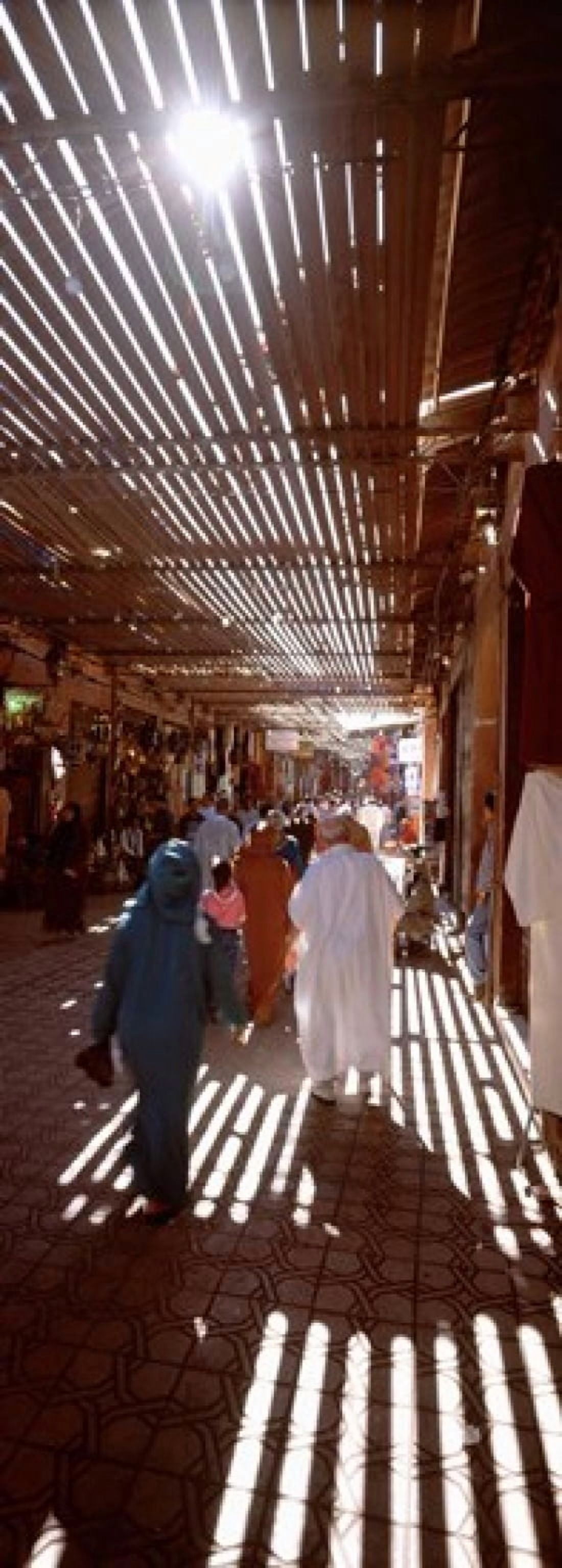 Souk Marrakech Morocco Canvas Art - Panoramic Images (36 x 13)