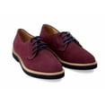 thumbnail image 1 of Soul 36 Gracie Suede Lace Up Oxfords Lace Up Color Sole Fashion Dress shoes (Burgundy, 7), 1 of 2