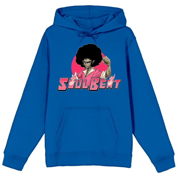 Soul Beat Morganne Walker Character Art Adult Royal Blue Long Sleeve Hooded Sweatshirt-Small