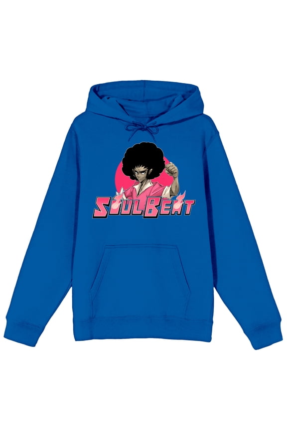 Soul Beat Morganne Walker Character Art Adult Royal Blue Long Sleeve Hooded Sweatshirt-XXL