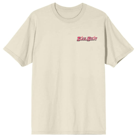 Soul Beat Morganne Walker Comic Background Women's Natural Crew Neck Short Sleeve T-shirt -XL