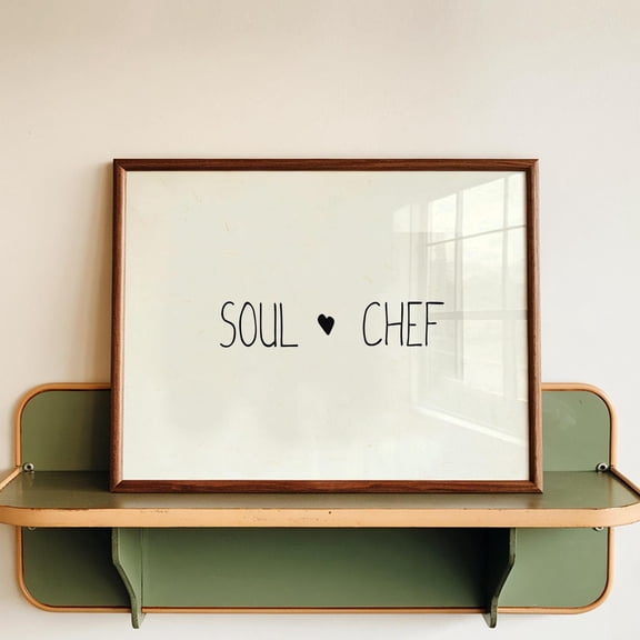 Soul Chef Minimalist Cooking Wall Decor