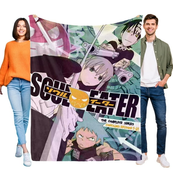 Soul Eater-Anti-Pilling Flannel Blanket Soft Lightweight Plush Fuzzy Cozy Luxury Blanket for Home and Kitchen Use – Perfect for Kids and Adults 48"*71"(120cm*180cm)