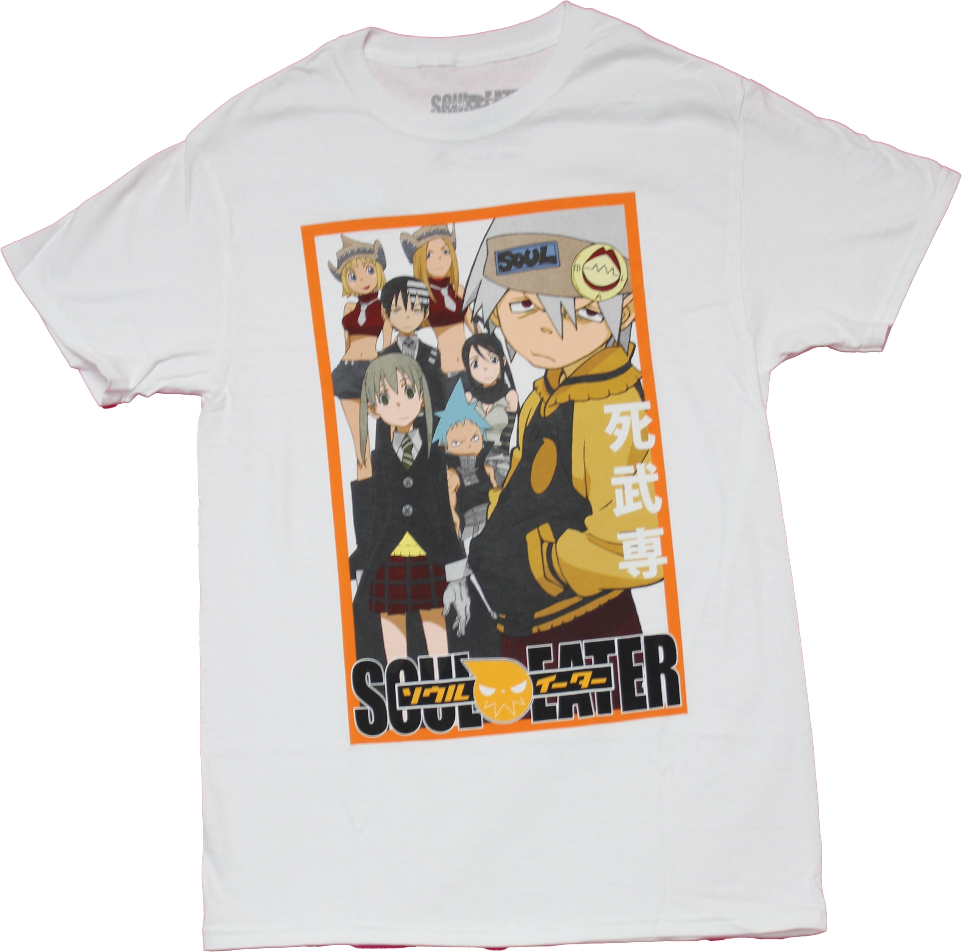 Soul Eater Mens T-shirt - Cast in box Girlfriends (Large 