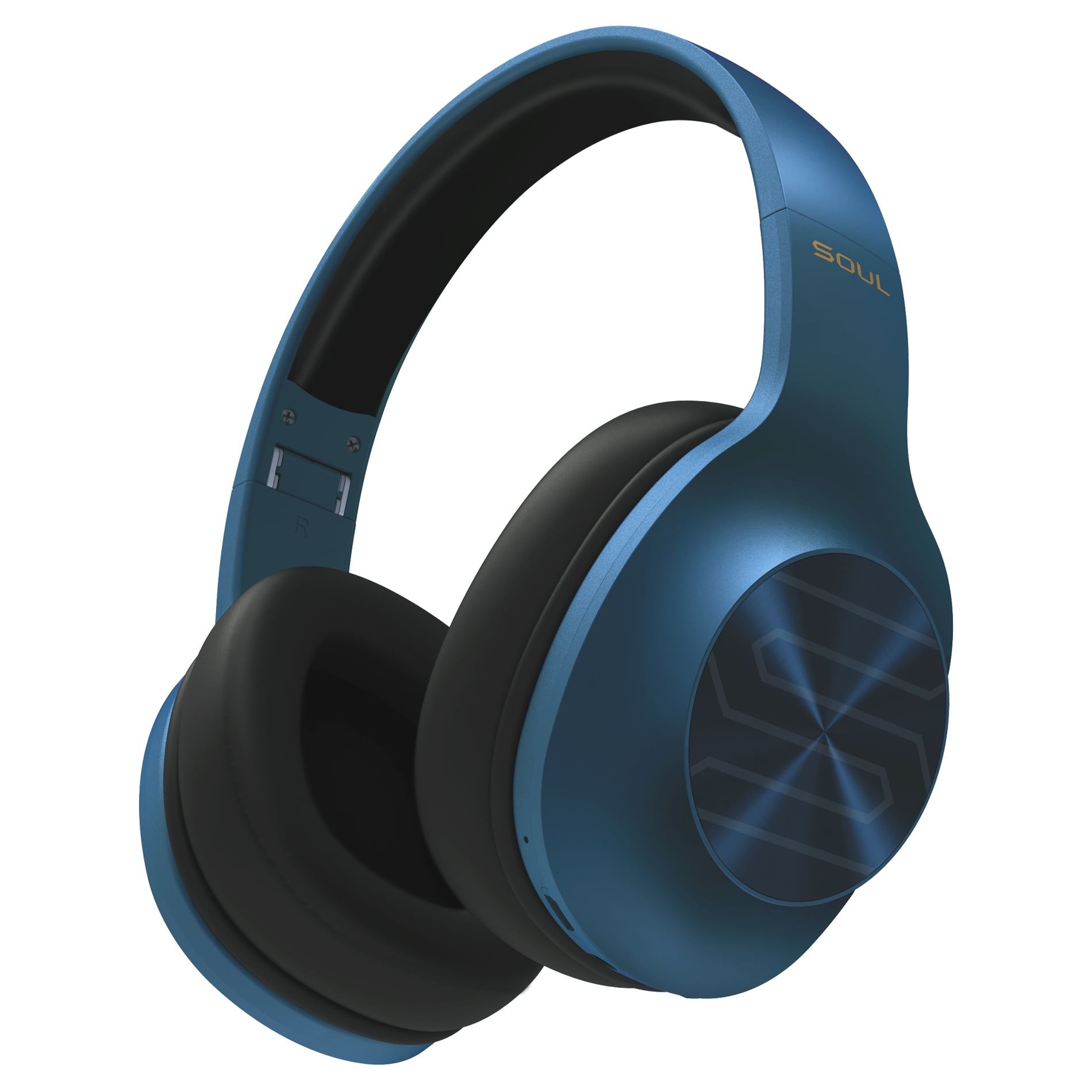 Soul Electronics Ultra Wireless Foldable Over Ear Stereo Headphones Blue