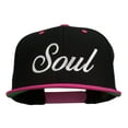 thumbnail image 1 of Soul Embroidered Snapback Cap - Black Pink OSFM, 1 of 5