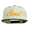 thumbnail image 1 of Soul Embroidered Snapback Cap - Natural Black OSFM, 1 of 5