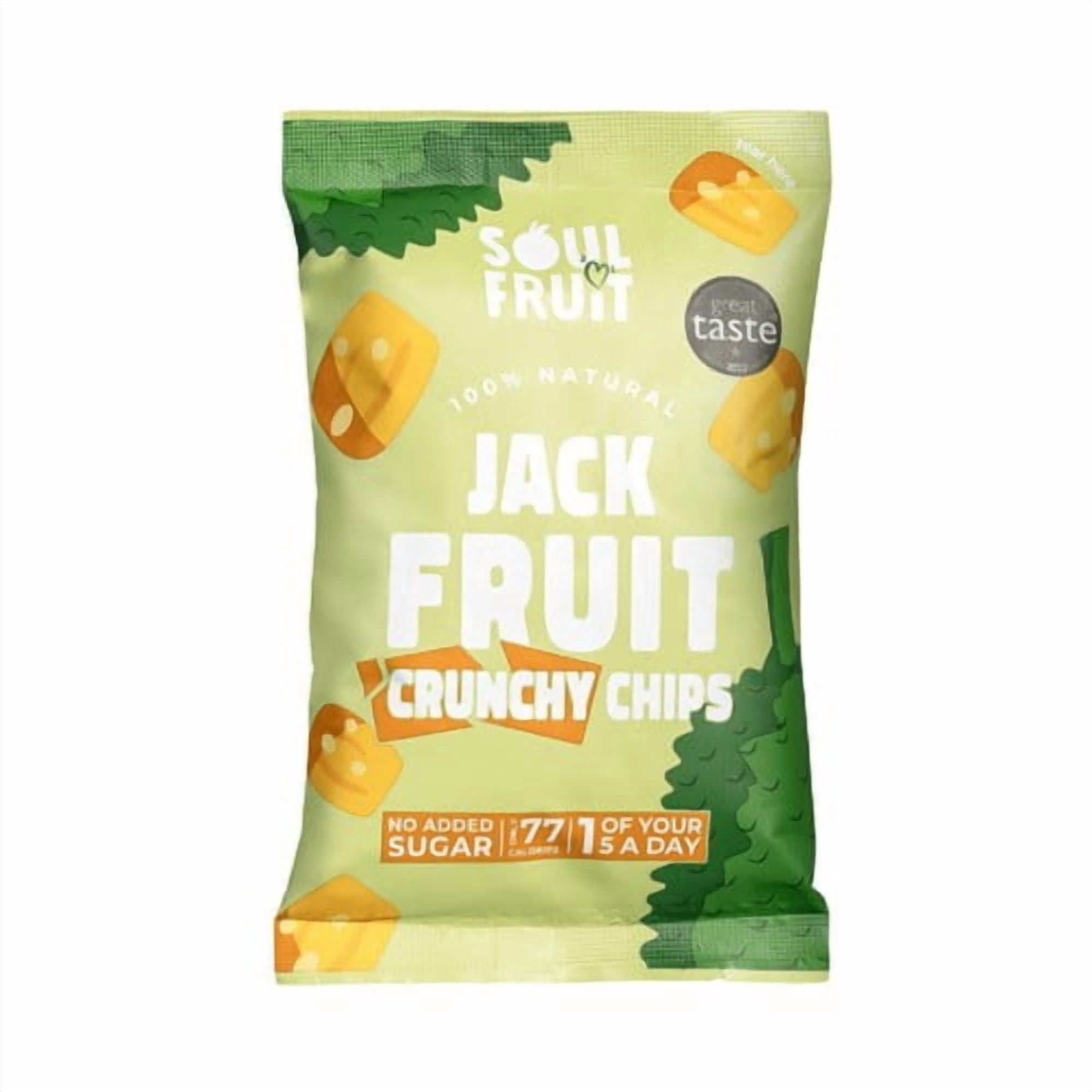 Soul Fruit Freeze Dried Jackfruit Crisps 20g, British Import (Pack of 2)