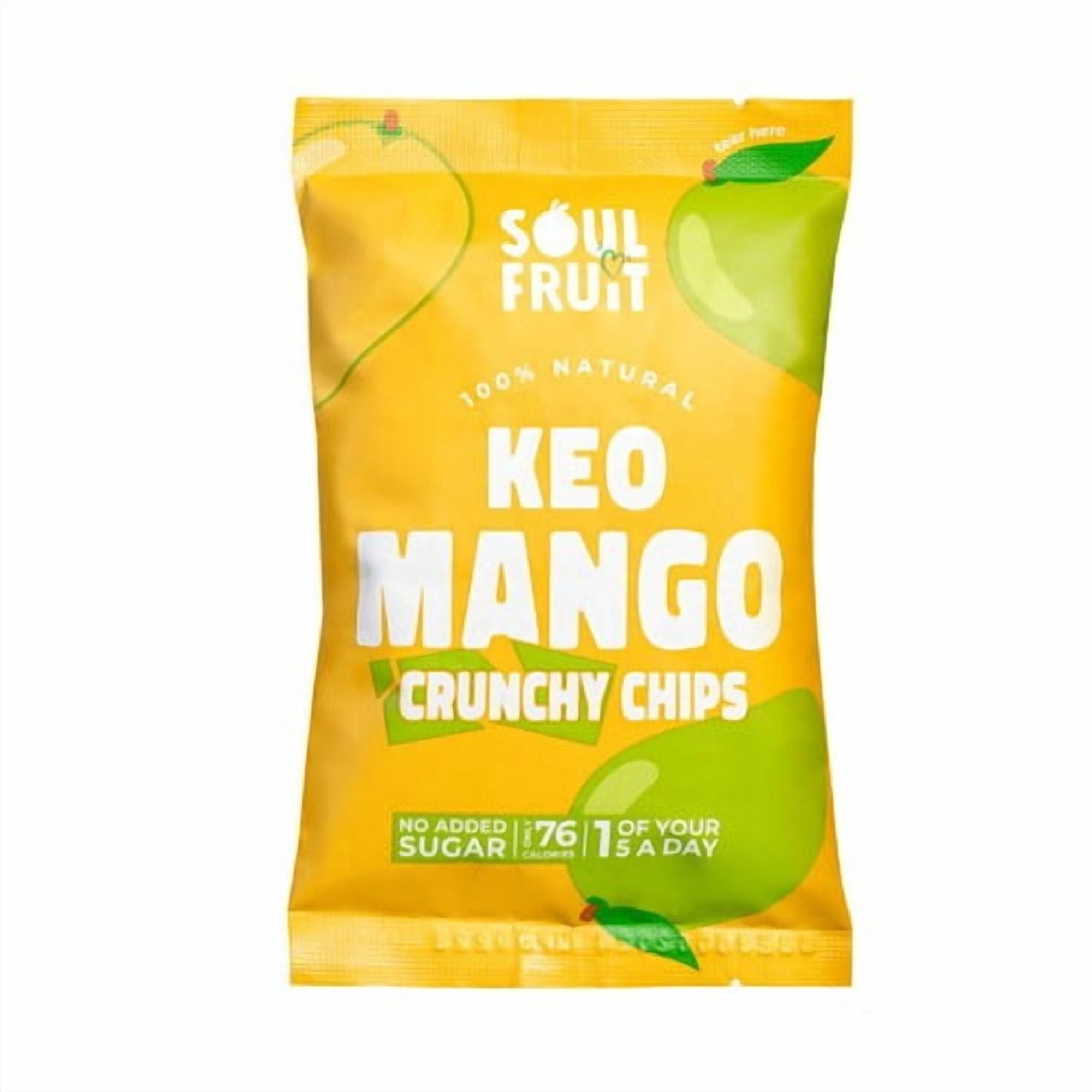 Soul Fruit Freeze Dried Mango Crisps 20g, British Import (Pack of 2)