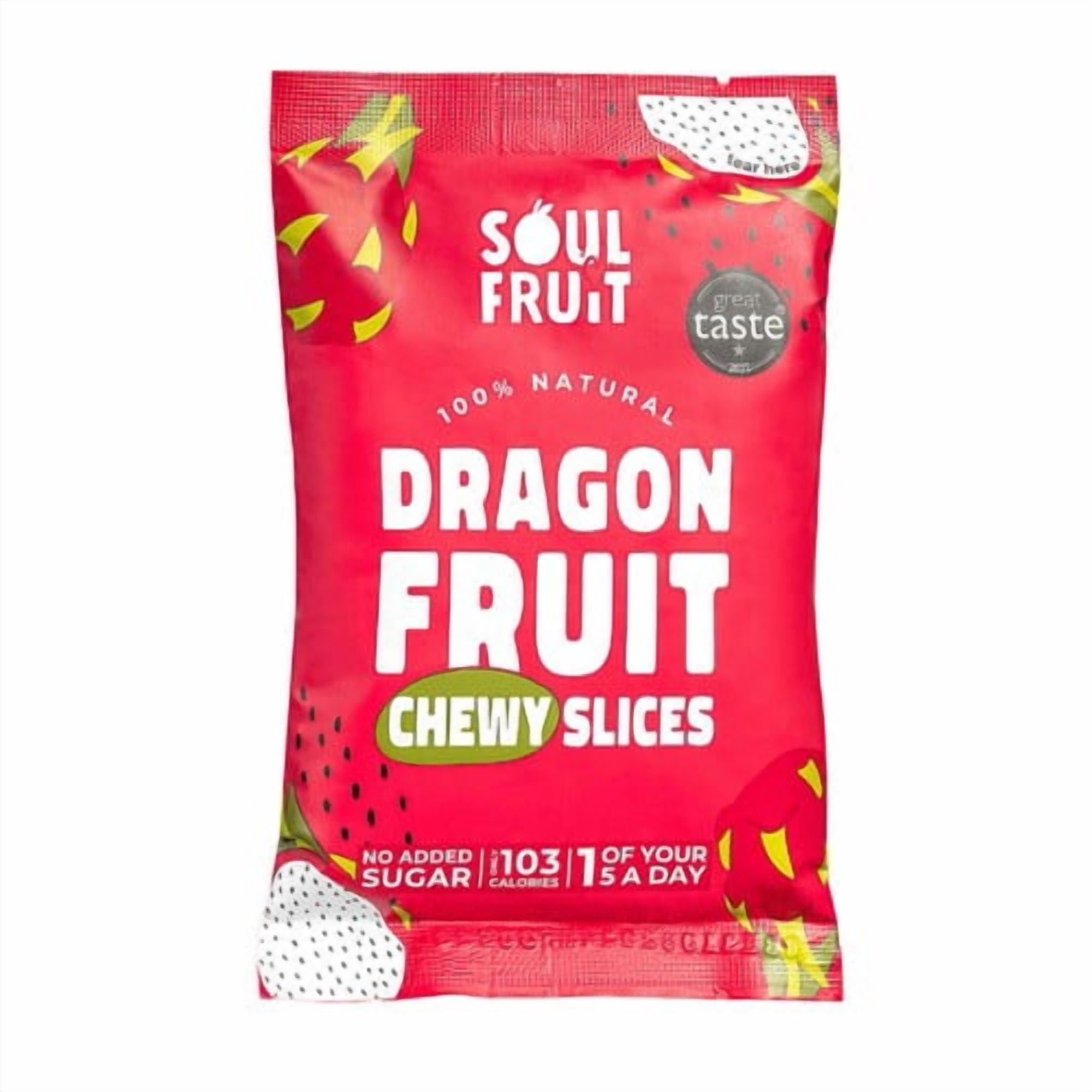Soul Fruit Soft Dried Dragon Fruit 30g, British Import (Pack of 2)