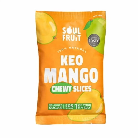 Soul Fruit Soft Dried Keo Mango 30g, British Import (Pack of 2)