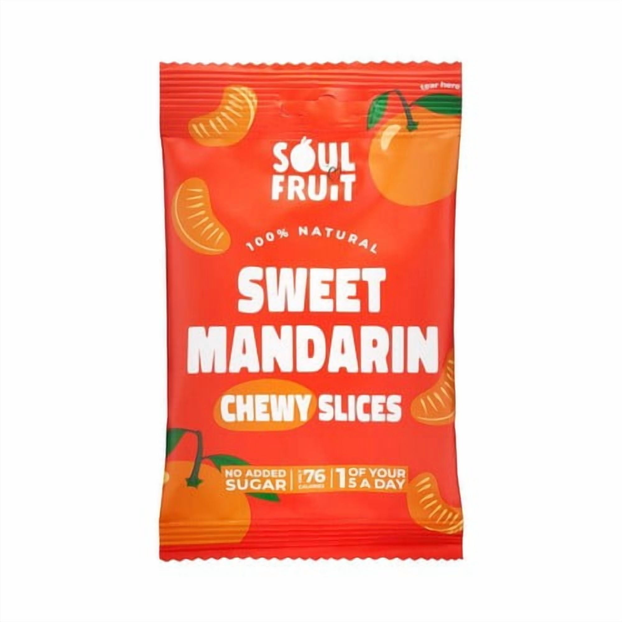 Soul Fruit Soft Dried Mandarin 25g, British Import (Pack of 2)